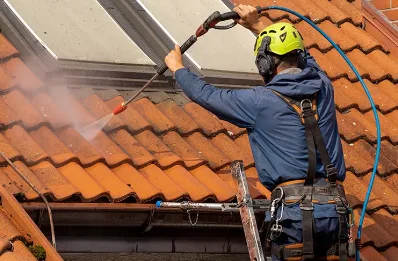 Démoussage et hydrofuge de toiture à Camon